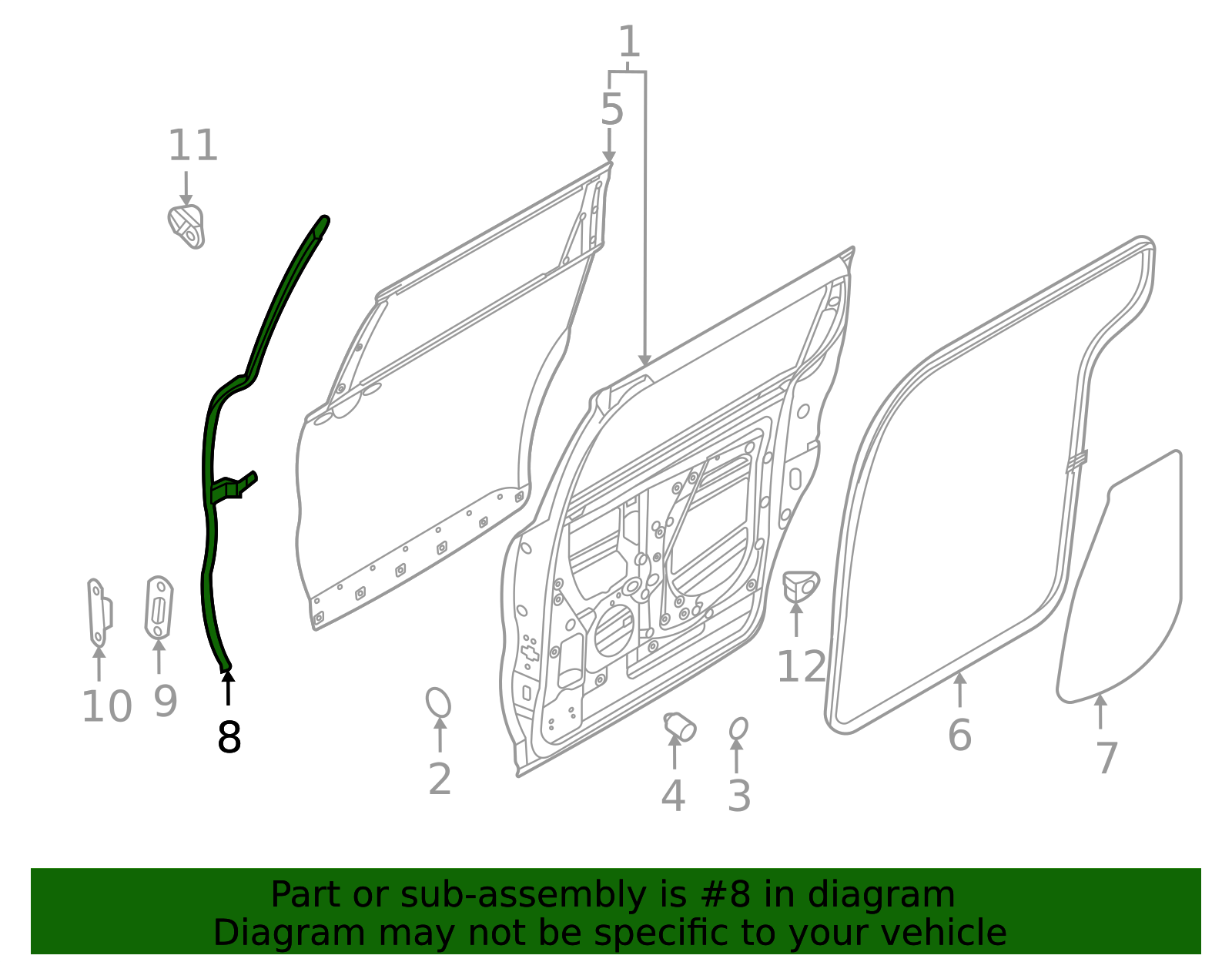 2022-2026 Kia Carnival Front Weather-Strip 83855-R0000 | TascaParts.com