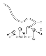 V2088896AA - Rear Suspension: Sway Eliminator Link for Mopar Image