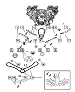 6100932 - Engine 4.7L Eight Cylinder: Hex Bolt, Mounting for Mopar Image