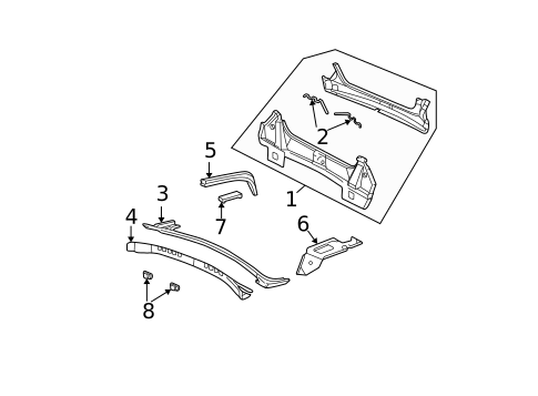 Rear Body for 2004 Buick Park Avenue #0