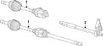 68520295AE - Front Drive Axle: Axle Assembly for Ram: ProMaster 1500, ProMaster 2500, ProMaster 3500 Image