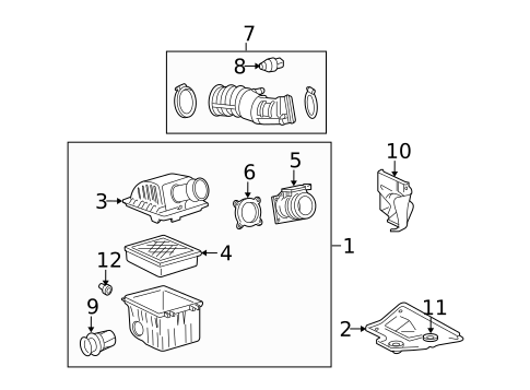 Air Intake for 2002 Mazda B2300 #0