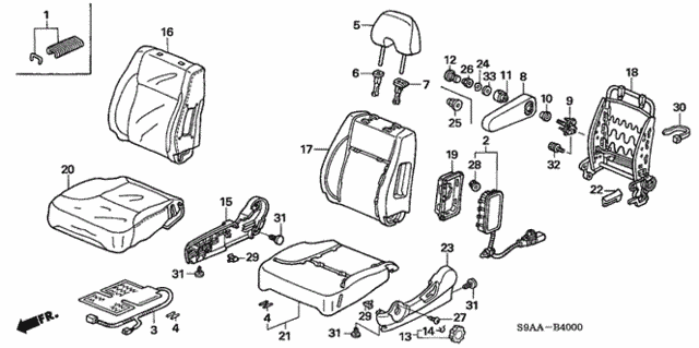 Front Seat (L.) for 2006 Honda CR-V #0