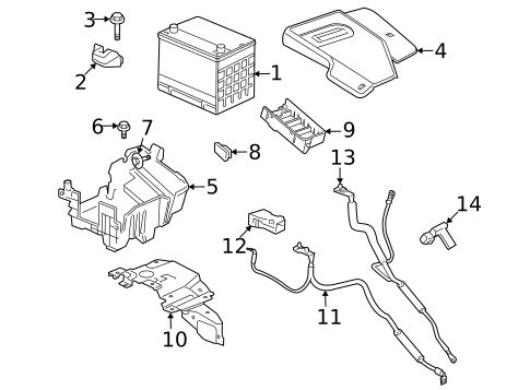 Battery for 2009 Saturn Aura #1