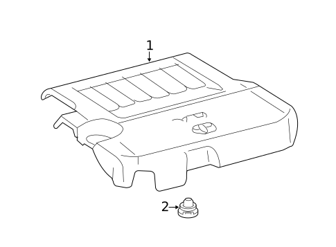Engine Appearance Cover for 2014 Toyota Camry #0