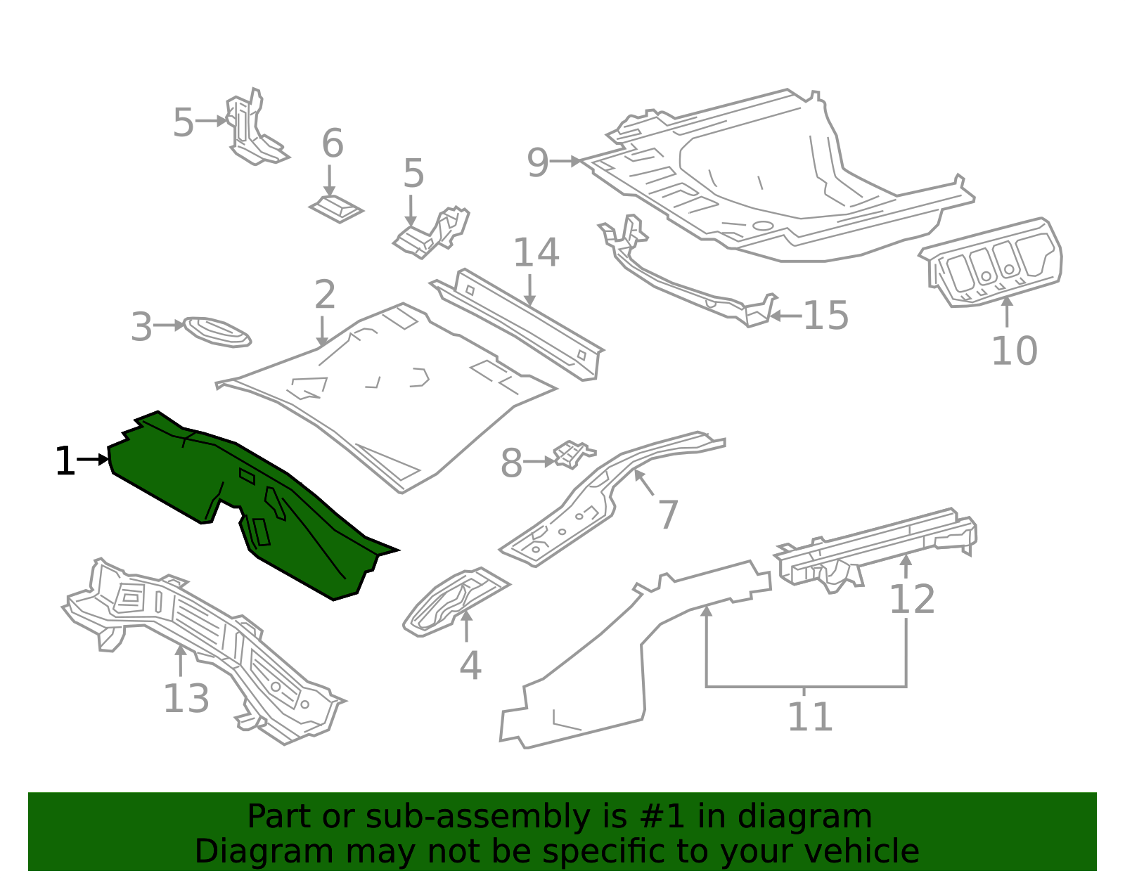 2020-2024 Toyota Floor Pan 58202-06140 | OEM Parts Online