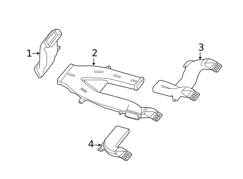 Ducts for 2014 Nissan Pathfinder #2