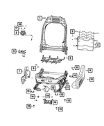 68248242AC - Interior Trim: Front Seat Back Frame for Mopar Image