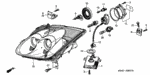934060802005 - Electrical/Exhaust/Heater/Fuel: BOLT-WASHER (8X20) for Acura Image