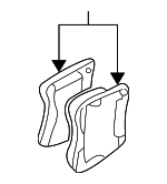 22678482 - Brakes: Brake Pads for Saturn: L100, L200, L300, LS, LS1, LS2, LW1, LW2, LW200, LW300 Image