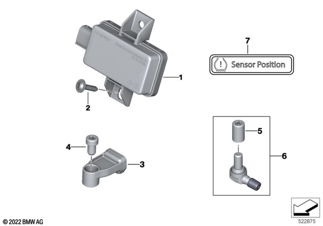 36318359961 - Wheels and Tires: Isa Screw Rdc - M8X1.25 mk for BMW-Motorrad Image image