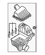 7C3Z9600E - Engine: Air Cleaner Assembly for Ford: F-250 Super Duty, F-350 Super Duty, F-450 Super Duty Image