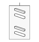 5143705AA - Brakes: Caliper Hardware Kit for Jeep: Commander, Grand Cherokee Image