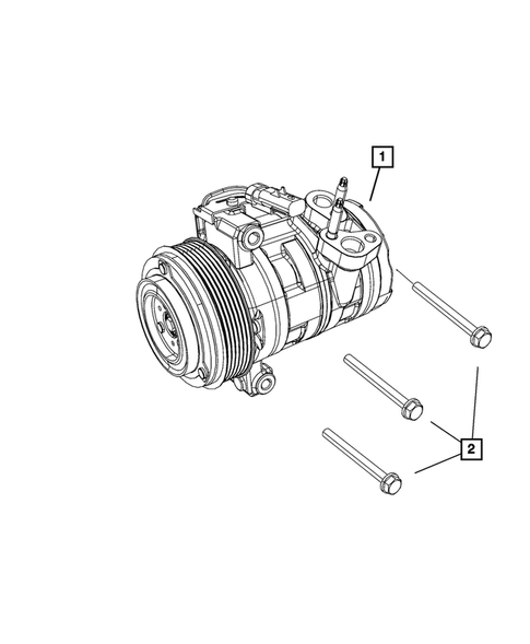 Air Conditioning Compressor & Mounting for 2007 Jeep Wrangler #0