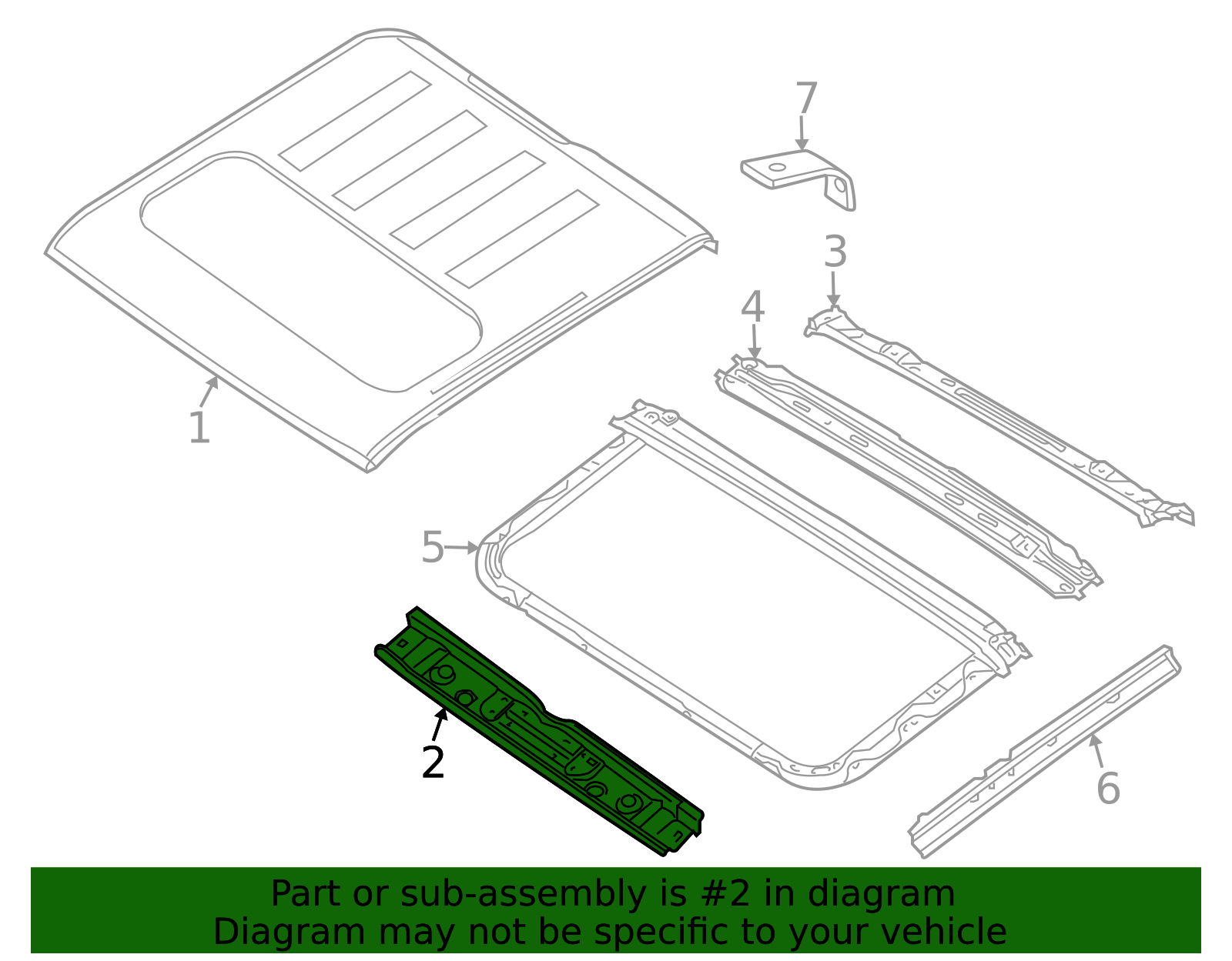 2022-2026 Nissan Frontier Roof Header Panel G3210-9BUMA | OEM Parts Online