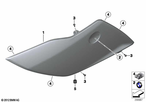 Motorcycle Trim Section, Windshield for 2016 BMW-Motorrad K 1600 GT #31