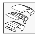 T2R12669YZB - : Convertible Top Assembly for Jaguar: F-Type Image