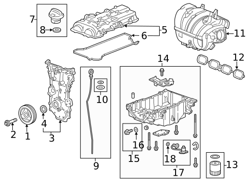 Engine Parts for 2018 Buick Envision #0