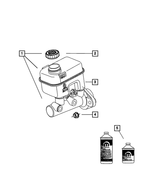 Brake Master Cylinder for 2009 Dodge Dakota #0