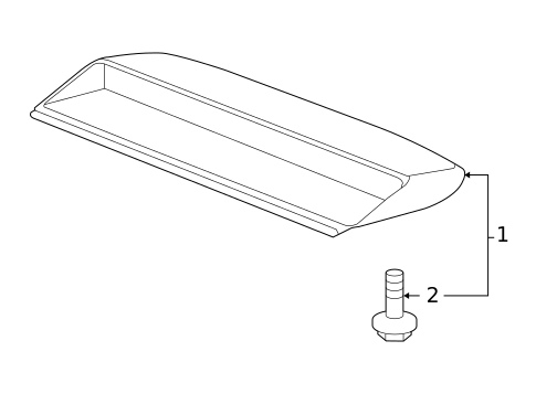 High Mounted Stop Lamp for 2008 Porsche Cayman #0