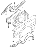 56420GA240 - Body: Cover for Subaru: DL, GL, GL-10, Loyale, RX Image