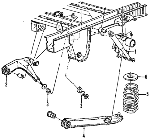 Rear Suspension for 1986 Ford Aerostar #1