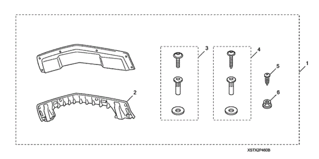 Lower Garnish (FR.) (2) for 2011 Acura MDX #0