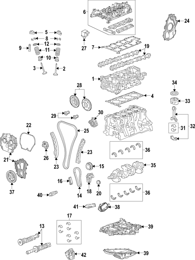 12663475 - : Crankshaft Upper Bearing for GM Image