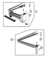 82203474 - Mopar Accessories - Component Parts: Ski - 2 Pair Carrier Kit for Mopar Image