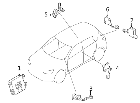 Keyless Entry Components for 2023 Mitsubishi Outlander Sport #0