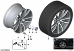 36117846790 - : Wheel, Alloy for BMW: X5 35dX, X5 35i, X5 35iX, X5 40eX, X5 50iX, X6 35i, X6 35iX, X6 50iX Image