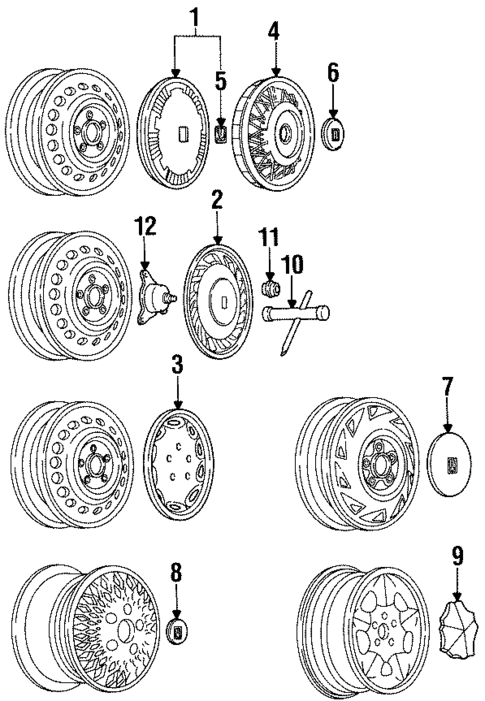 Wheel Covers & Trim for 1998 Oldsmobile Regency #0