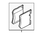 34106884492 - Brakes: Disc Brake Pad Set for BMW Image