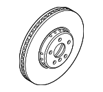 34108858705 - Brakes: Disc Brake Rotor for BMW Image