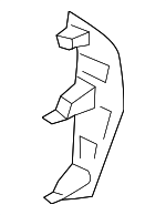 LJ7Z78044C60AA - Body: Side Cover for Lincoln: Corsair Image