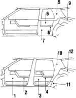 20303742 - Body: Front Door Trim for Oldsmobile: Omega Image