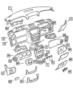 RN531QWAE - : Air Bag Module Cover for Chrysler: PT Cruiser Image