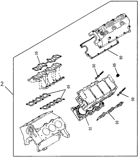 Engine Gasket Kit (1) for 1997 Acura SLX #0