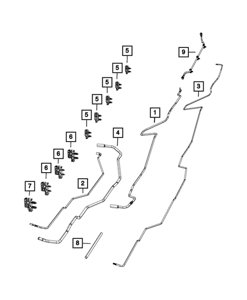 Fuel Lines and Tubes for 2019 Ram 3500 #5