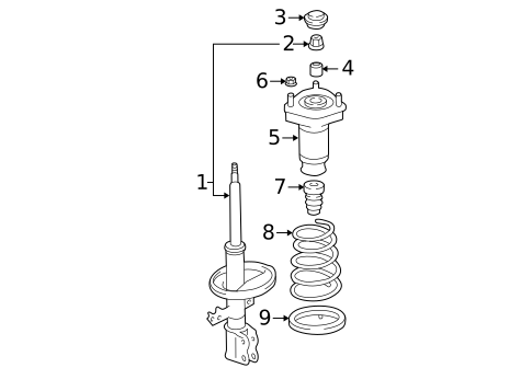 Struts & Components for 2007 Lexus RX350 #1