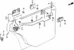 75556605010 - Body/Air Conditioning: BOLT, LOCK STRIKER for Honda Image