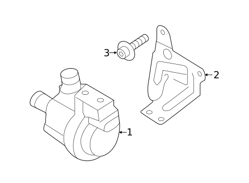 Water Pump for 2015 Volkswagen Golf #2