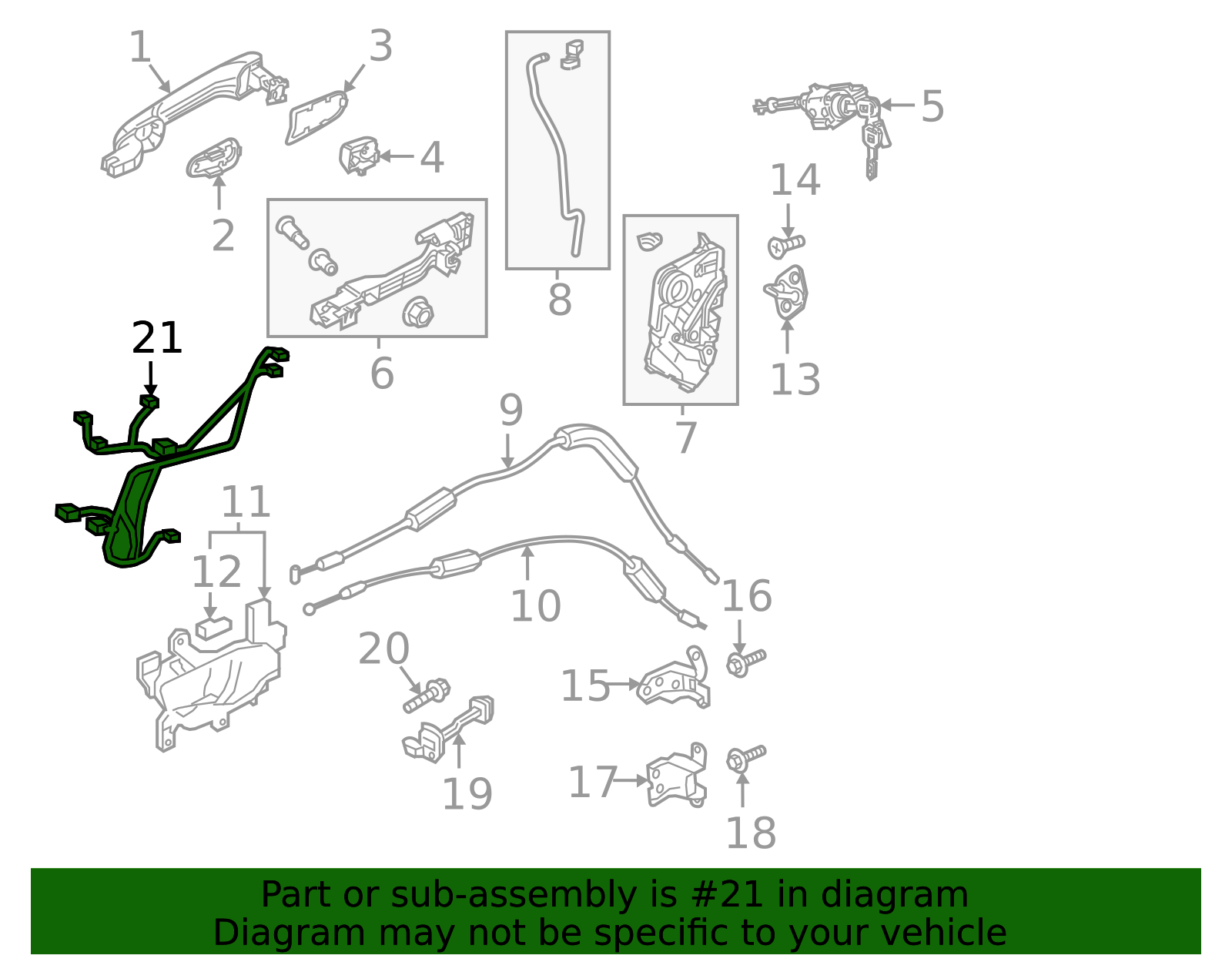 Door Wiring Harness 32752-TLA-A40 | Honda Factory Parts