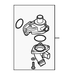 6D121111G - Cooling System: Thermostat Unit for Audi: A4, A4 Quattro Image