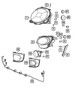 68172231AC - Electrical: Headlamp, Left for Fiat: 500 Image