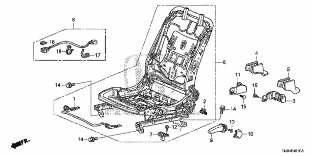 Front Seat Components (Driver Side) for 2010 Honda Insight #0