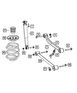 68004252AA - : Rear Coil Spring for Jeep: Wrangler, Wrangler JK Image
