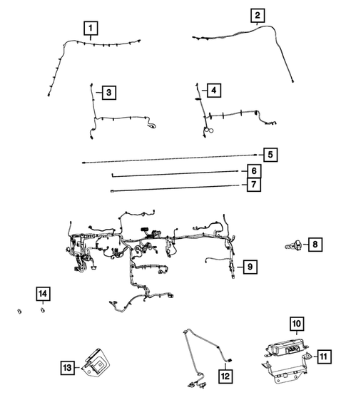 Wiring-Instrument Panel for 2015 Ram 1500 #0
