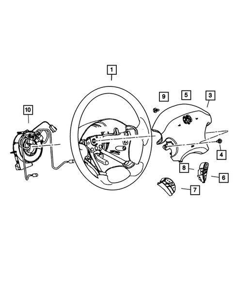 Steering Wheel for 2003 Dodge Stratus #0