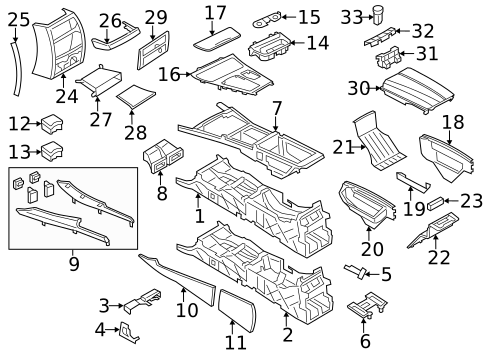 Console for 2016 BMW 535i GT #0
